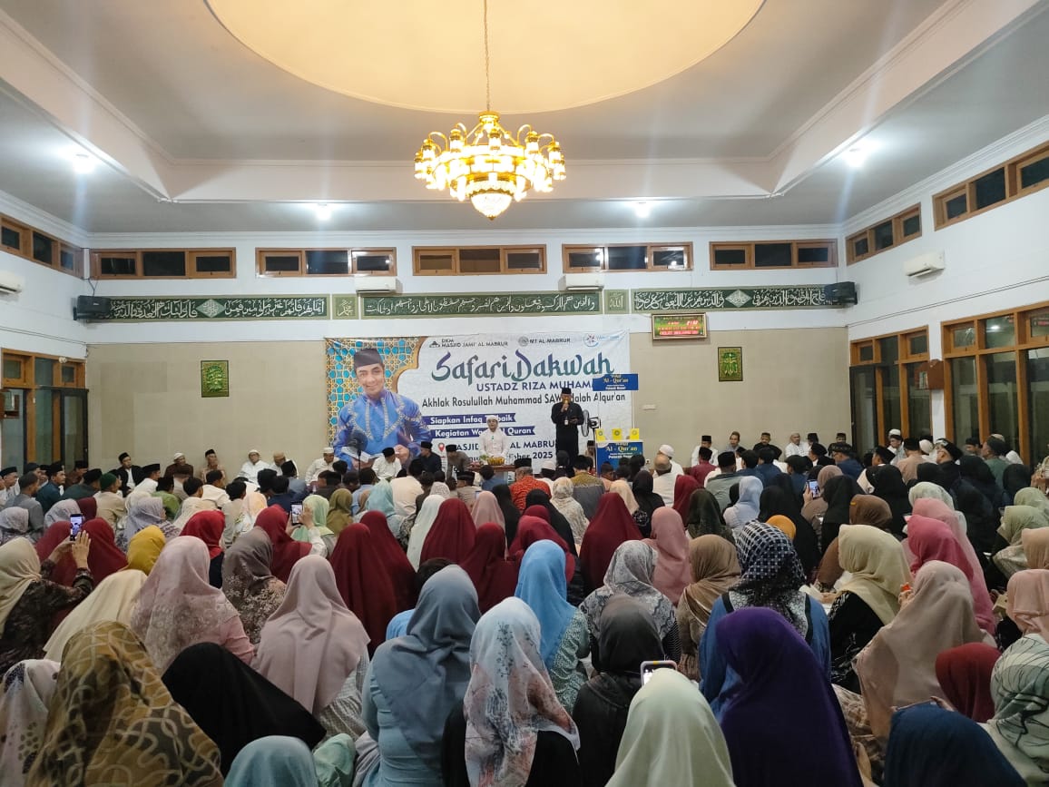 Ustadz Riza Muhammad Pukau Ratusan Jamaah dalam Safari Dakwah di Masjid Al-Mabrur